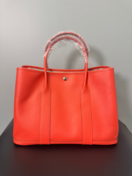 HERMES GARDEN PARTY LEATHER TOTE 30