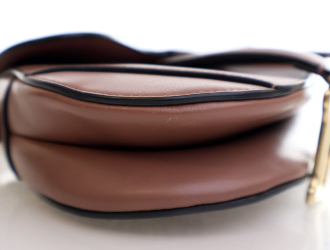 DIOR MINI CALFSKIN SADDLEBAG WITH STRAP
