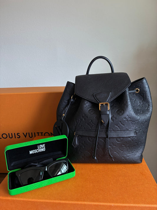 BLACK EMPREINTE LOUIS VUITTON MONTSOURIS BACKPACK