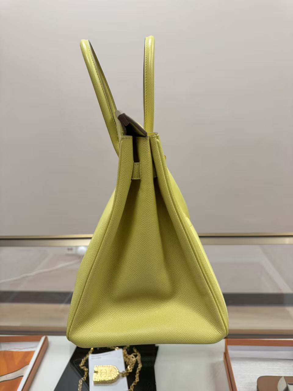 Hermes Jaune De Naple Birkin 35
