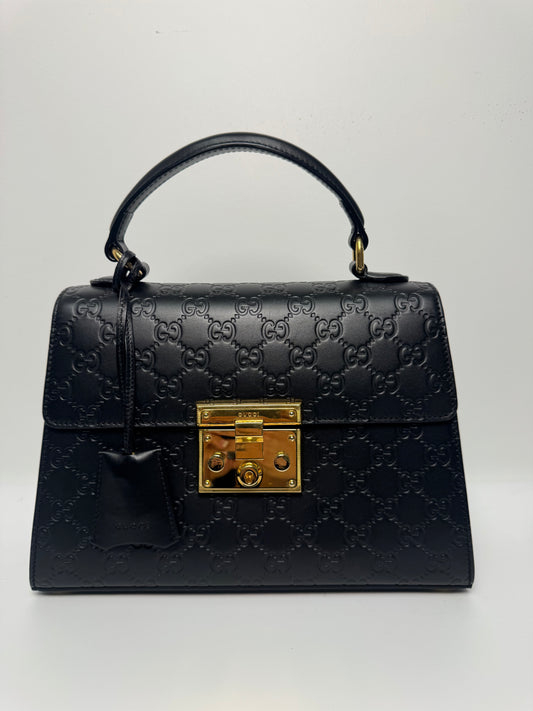 GUCCI PADLOCK MEDIUM BLACK