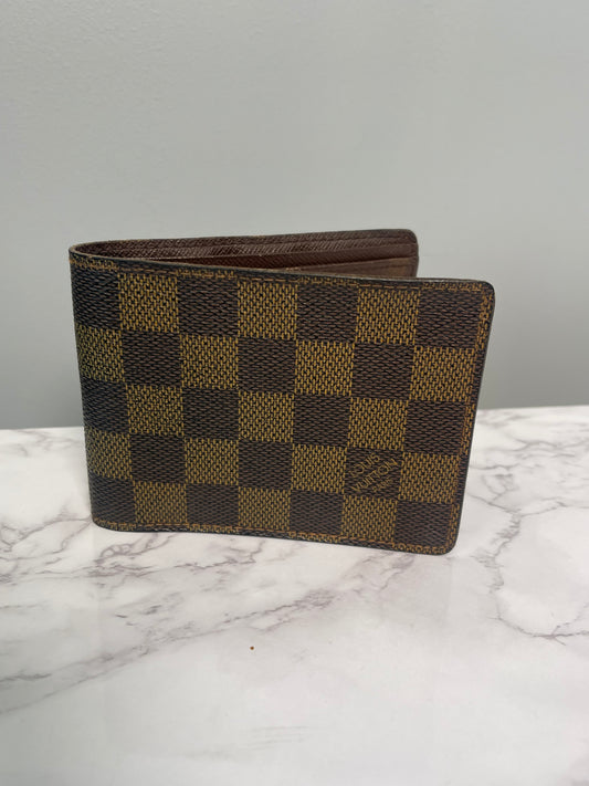 LOUIS VUITTON BI FOLD DAMIER EBENE WALLET