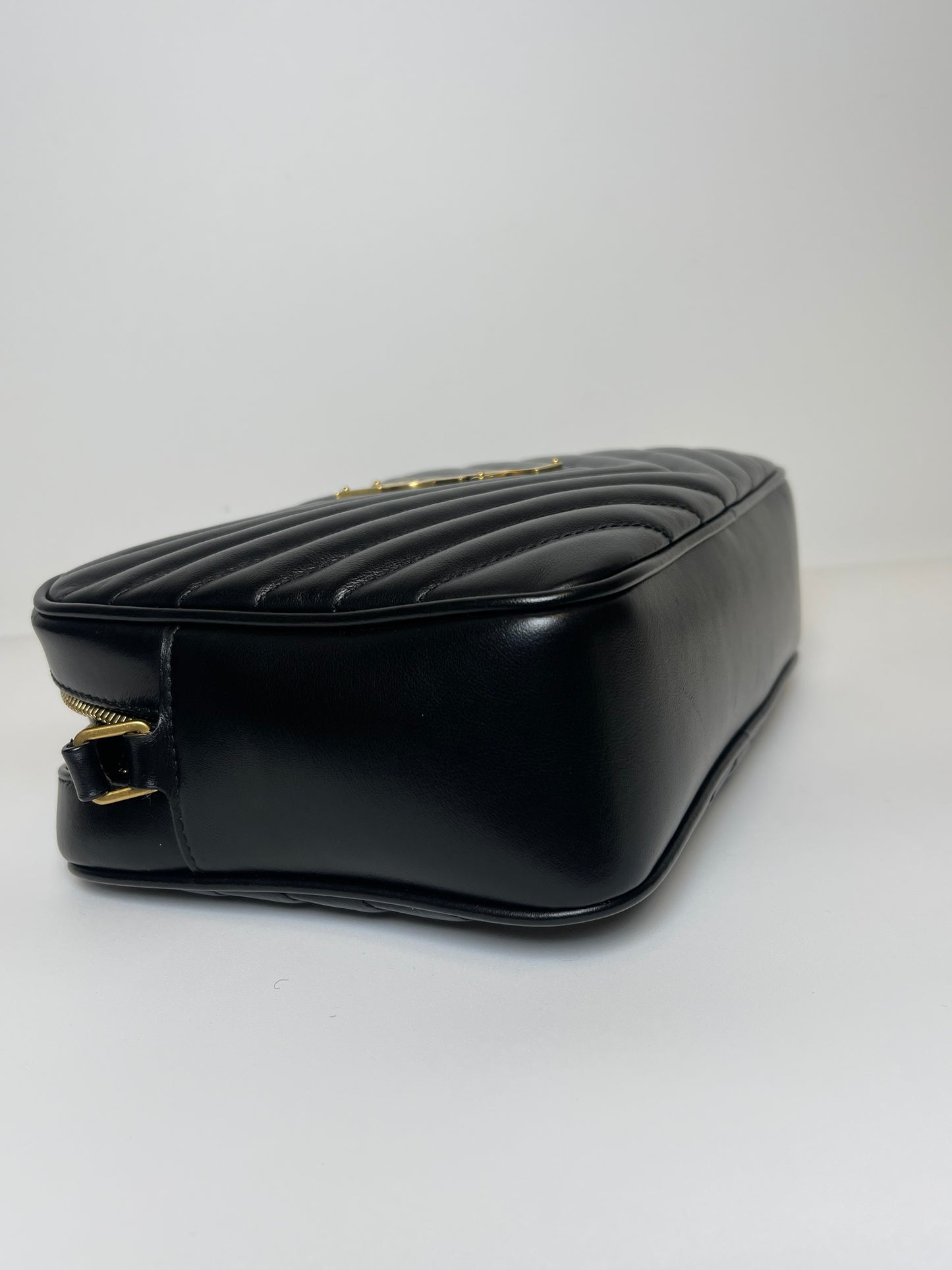 BLACK YSL CAMERA BAG
