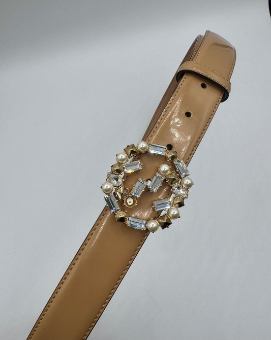 WOMENS GUCCI BELT WITH RHINESTONES
