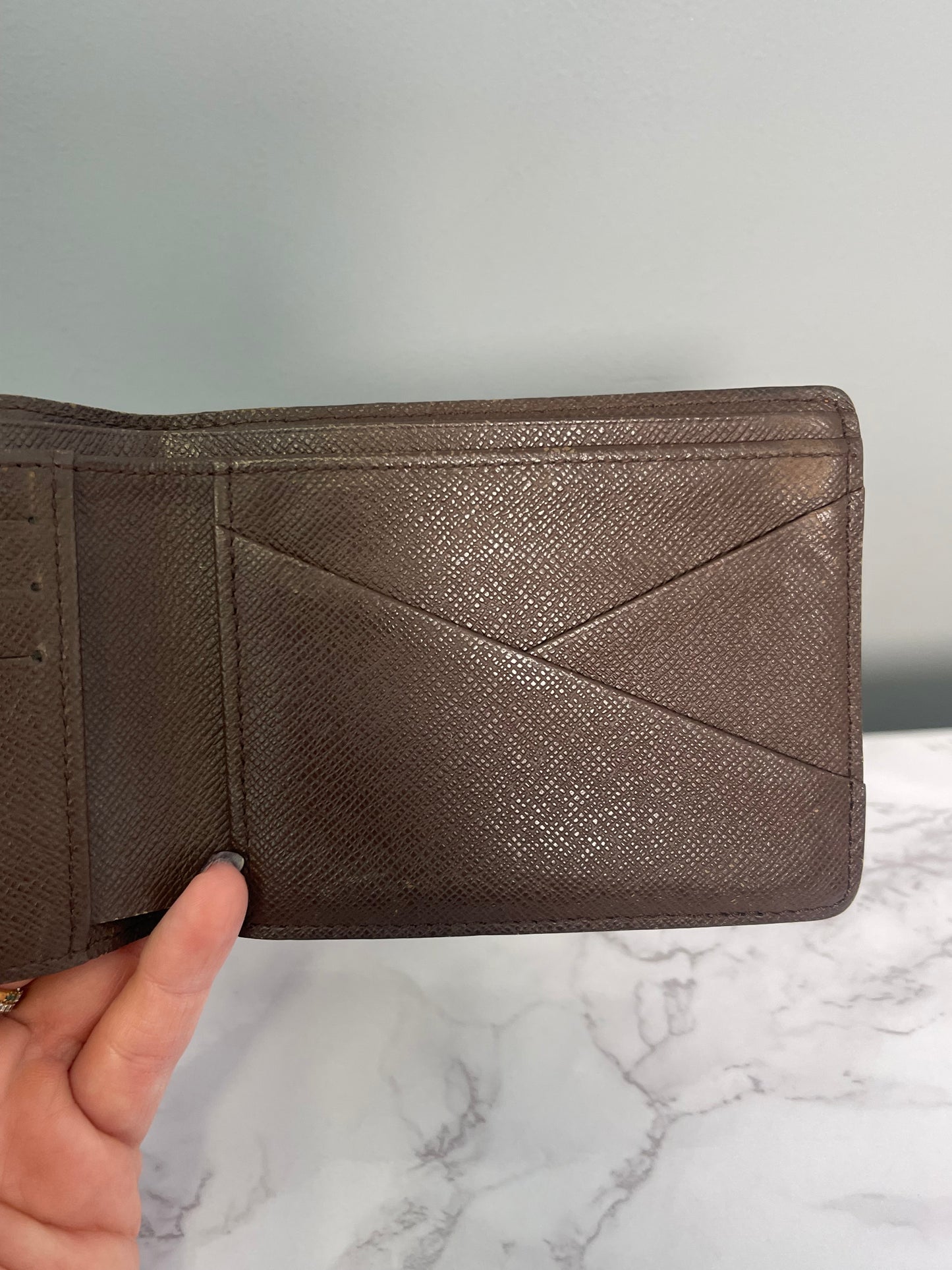 LOUIS VUITTON BI FOLD DAMIER EBENE WALLET