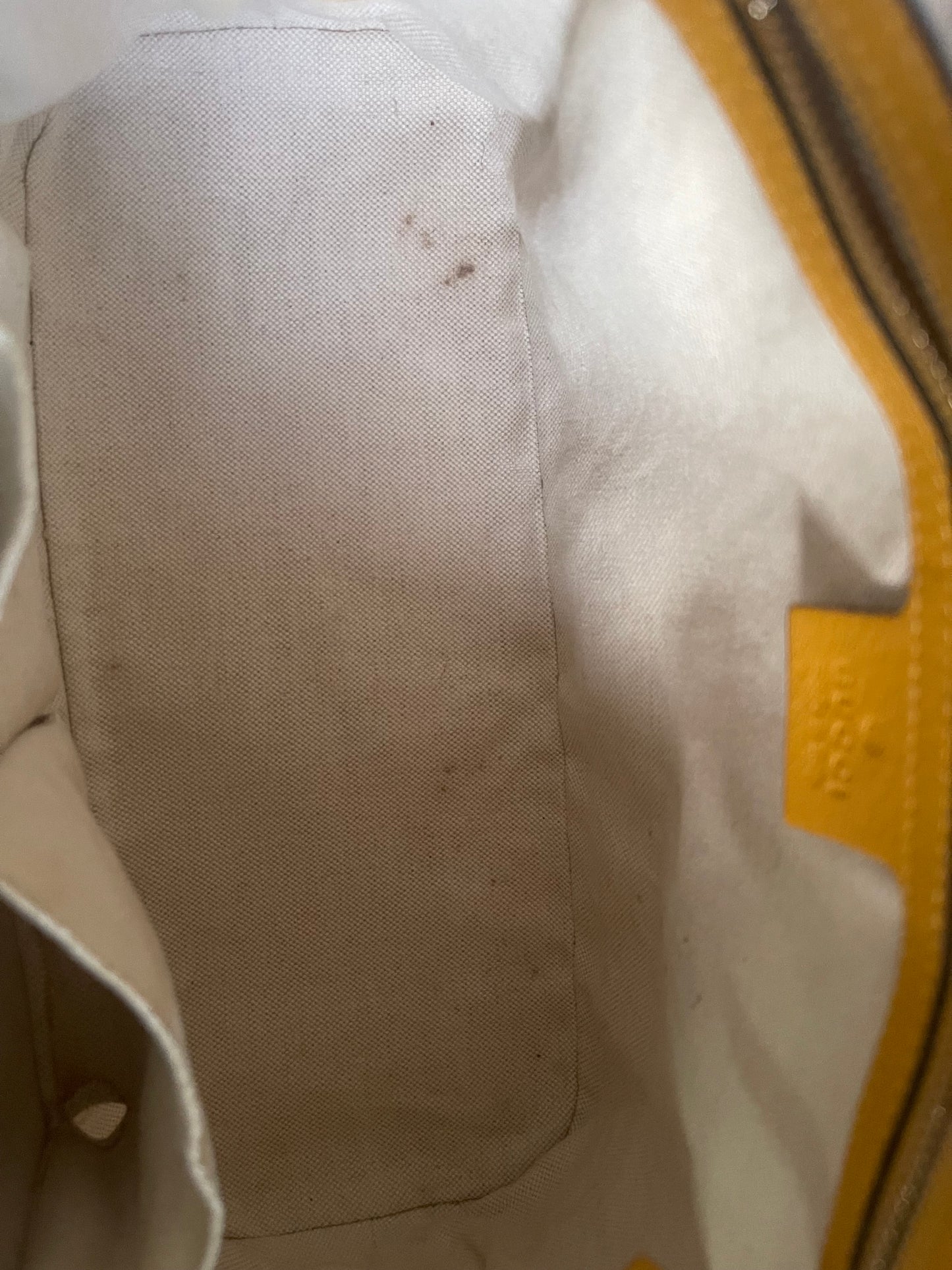 GUCCI PATENT YELLOW CROSSBODY