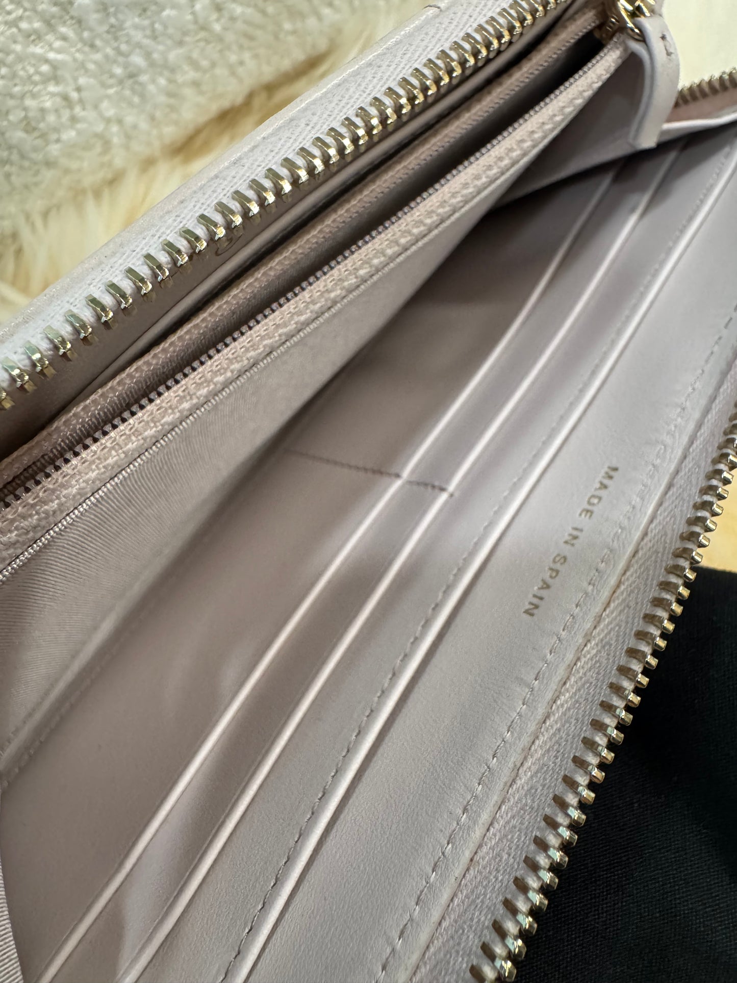 CHANEL LAMBSKIN LILAC GOLD HARDWARE