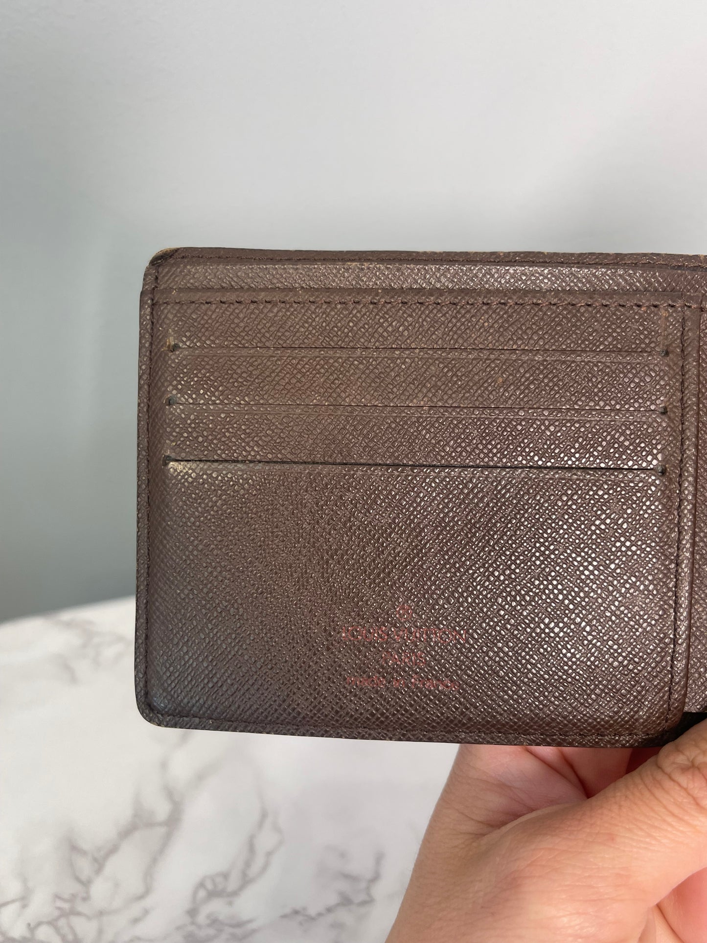 LOUIS VUITTON BI FOLD DAMIER EBENE WALLET