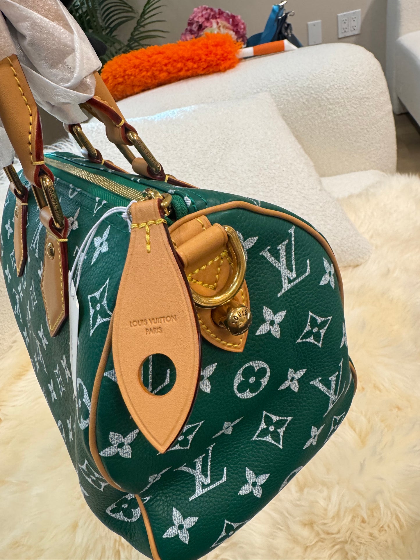 Louis Vuitton Speedy 25 Green P9