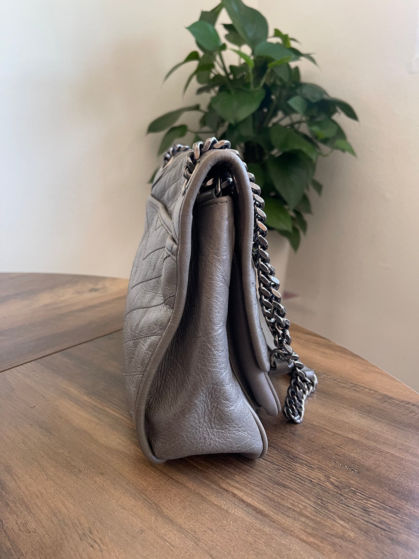 YSL MEDIUM GREY NIKKI BAG