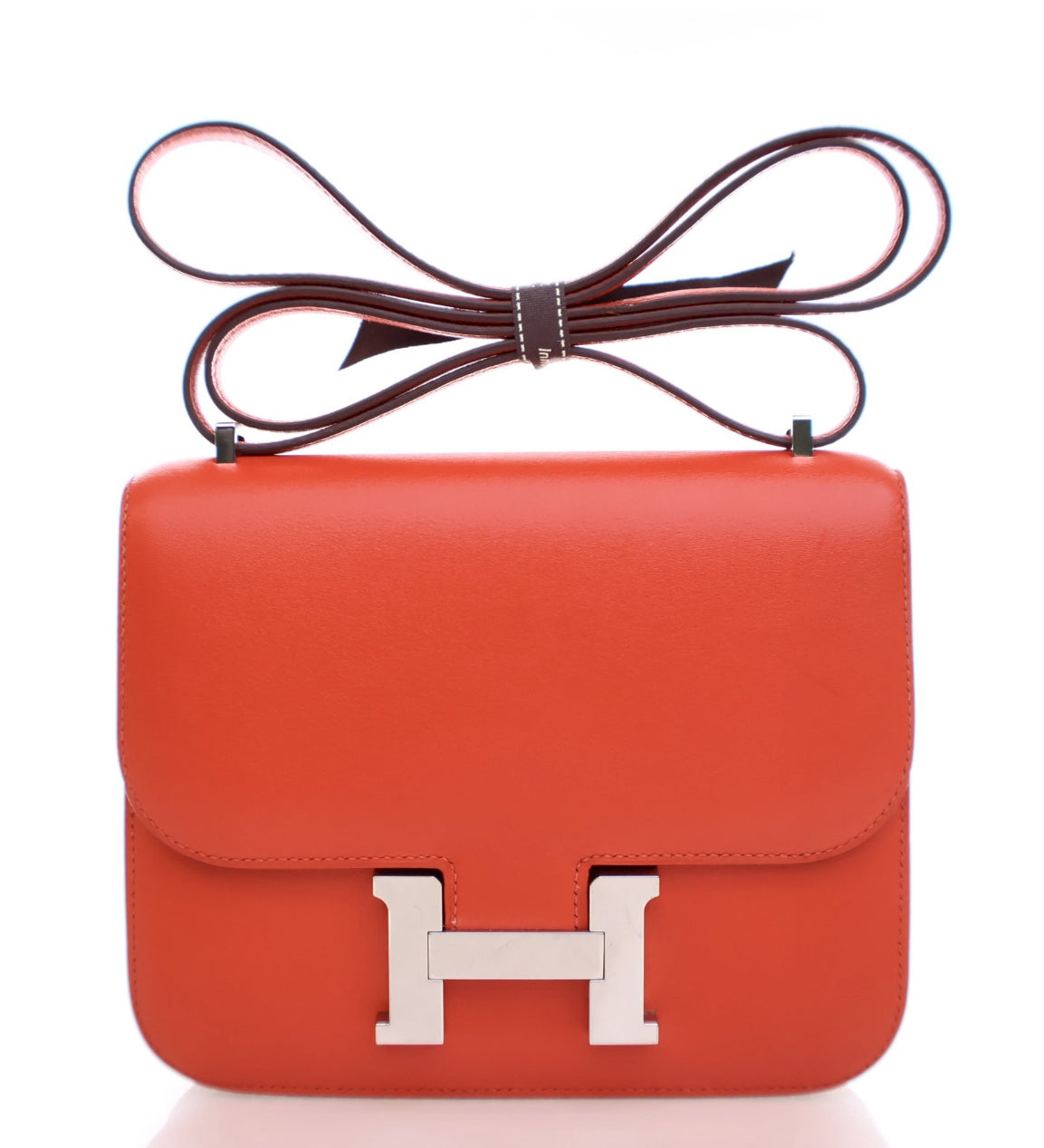 HERMES ROUGE TOMATE SWIFT MINI CONSTANCE 18