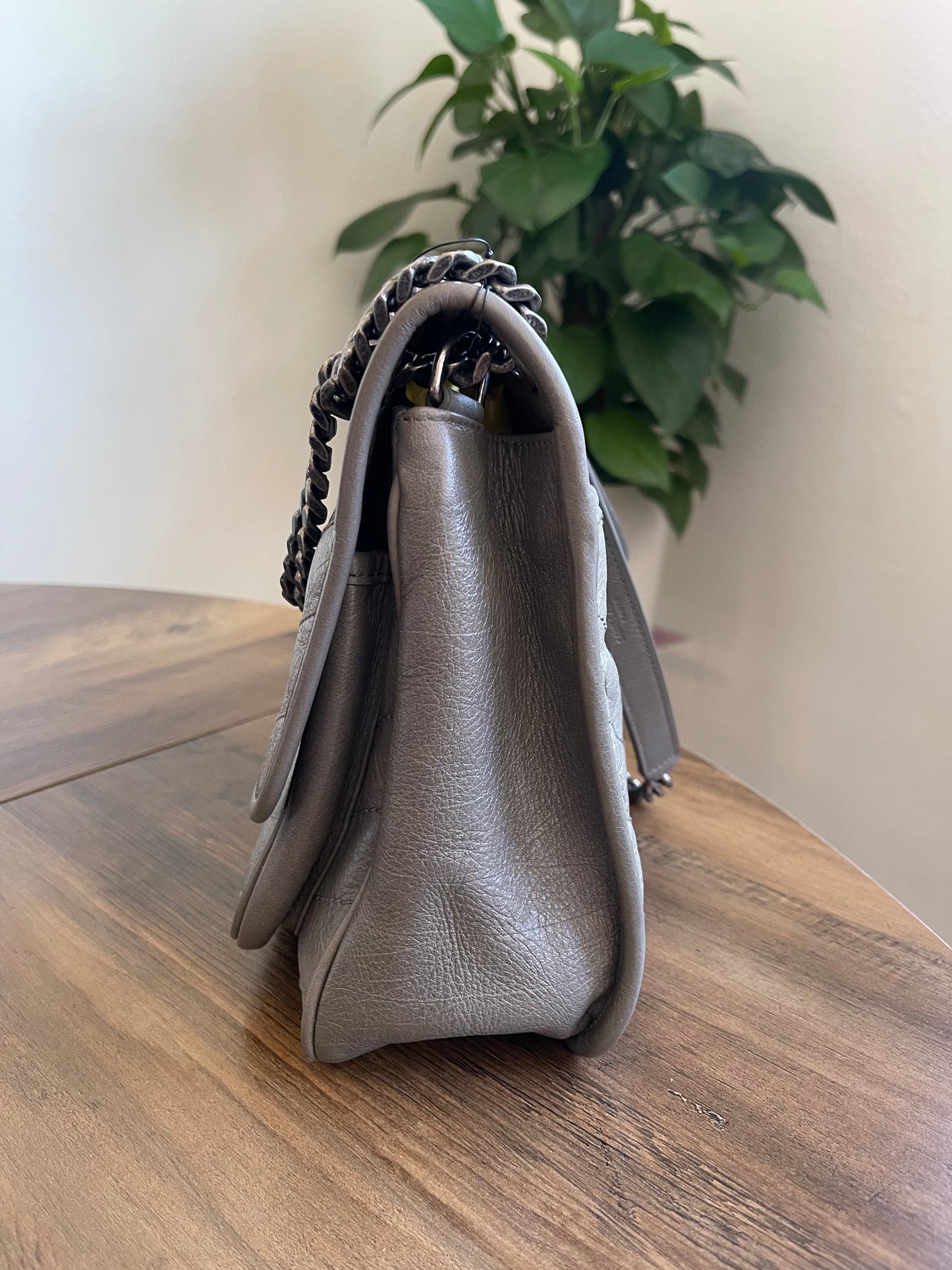 YSL MEDIUM GREY NIKKI BAG