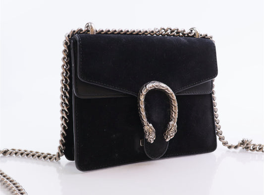 GUCCI MINI SUEDE DIONYSUS BAG