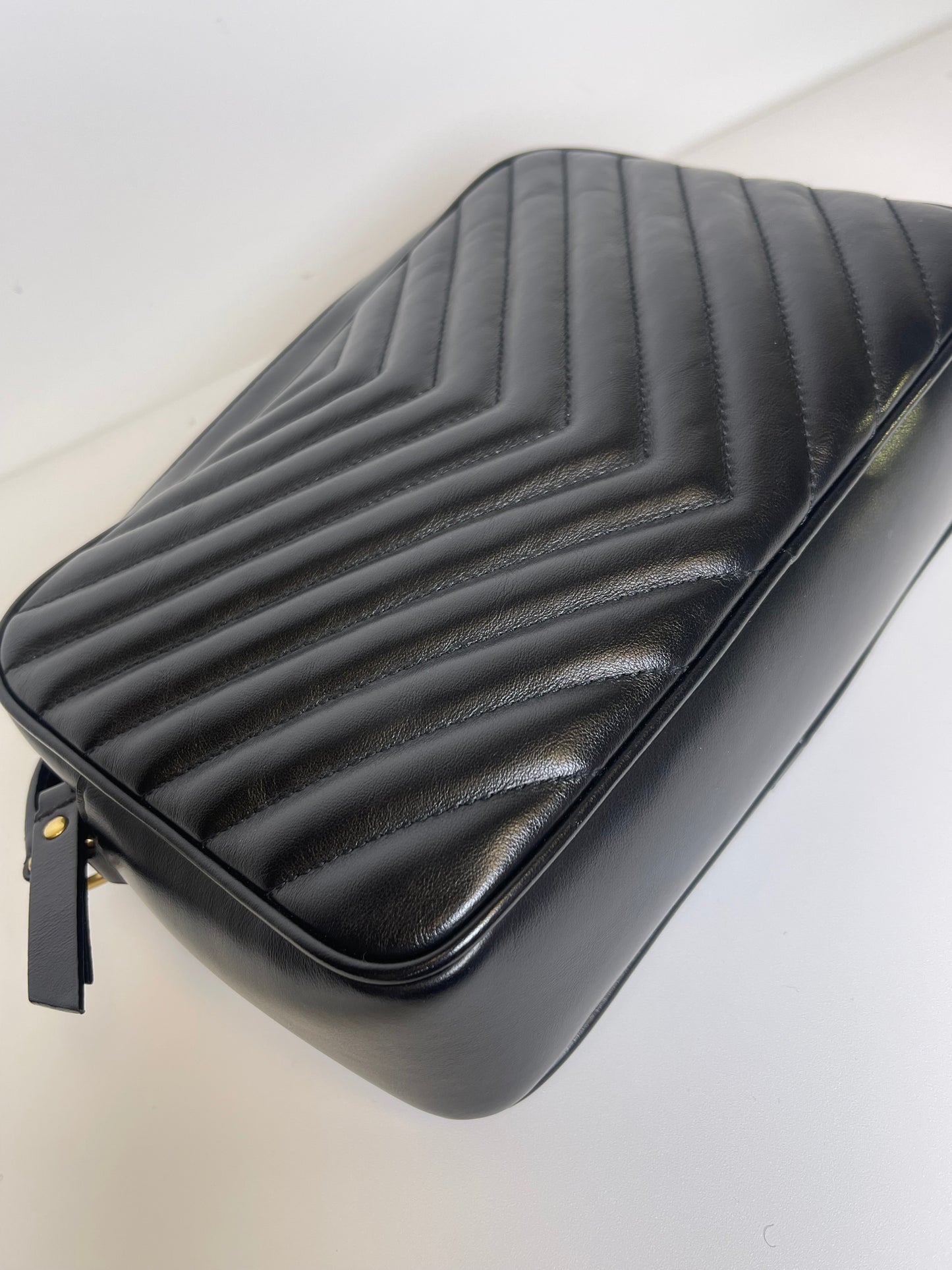 BLACK YSL CAMERA BAG