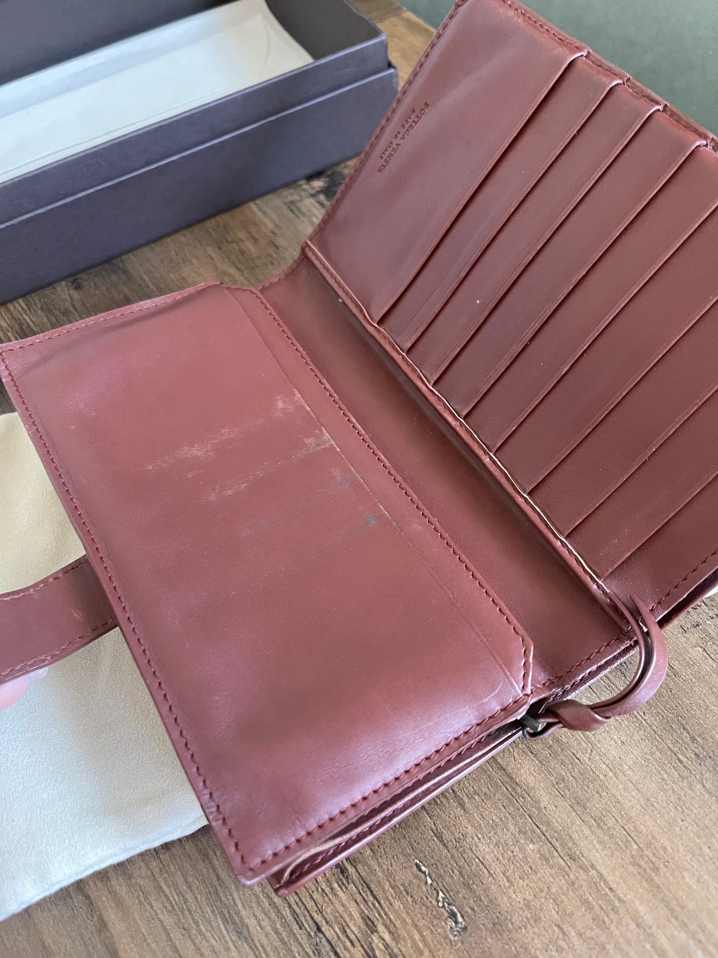 BOTTEGA VENETTA BROWN WALLET