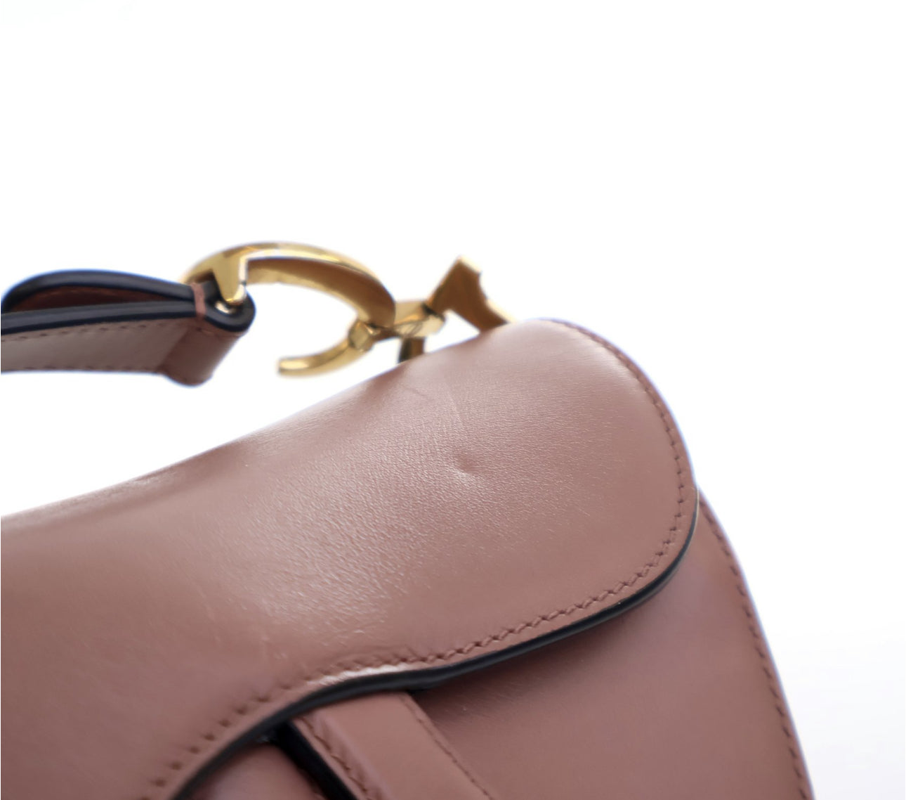DIOR MINI CALFSKIN SADDLEBAG WITH STRAP