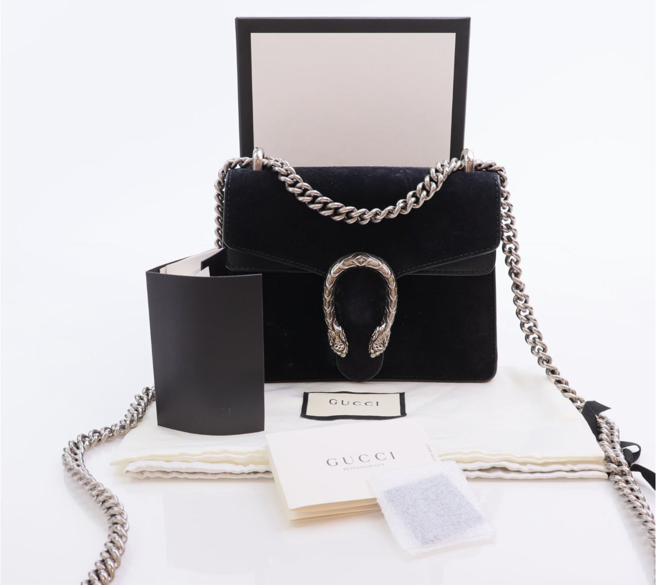 GUCCI MINI SUEDE DIONYSUS BAG