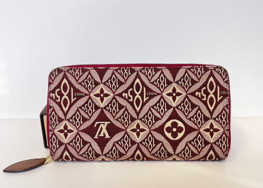 LOUIS VUITTON 1854 JACQUARD COLLECTION ZIPPY WALLET