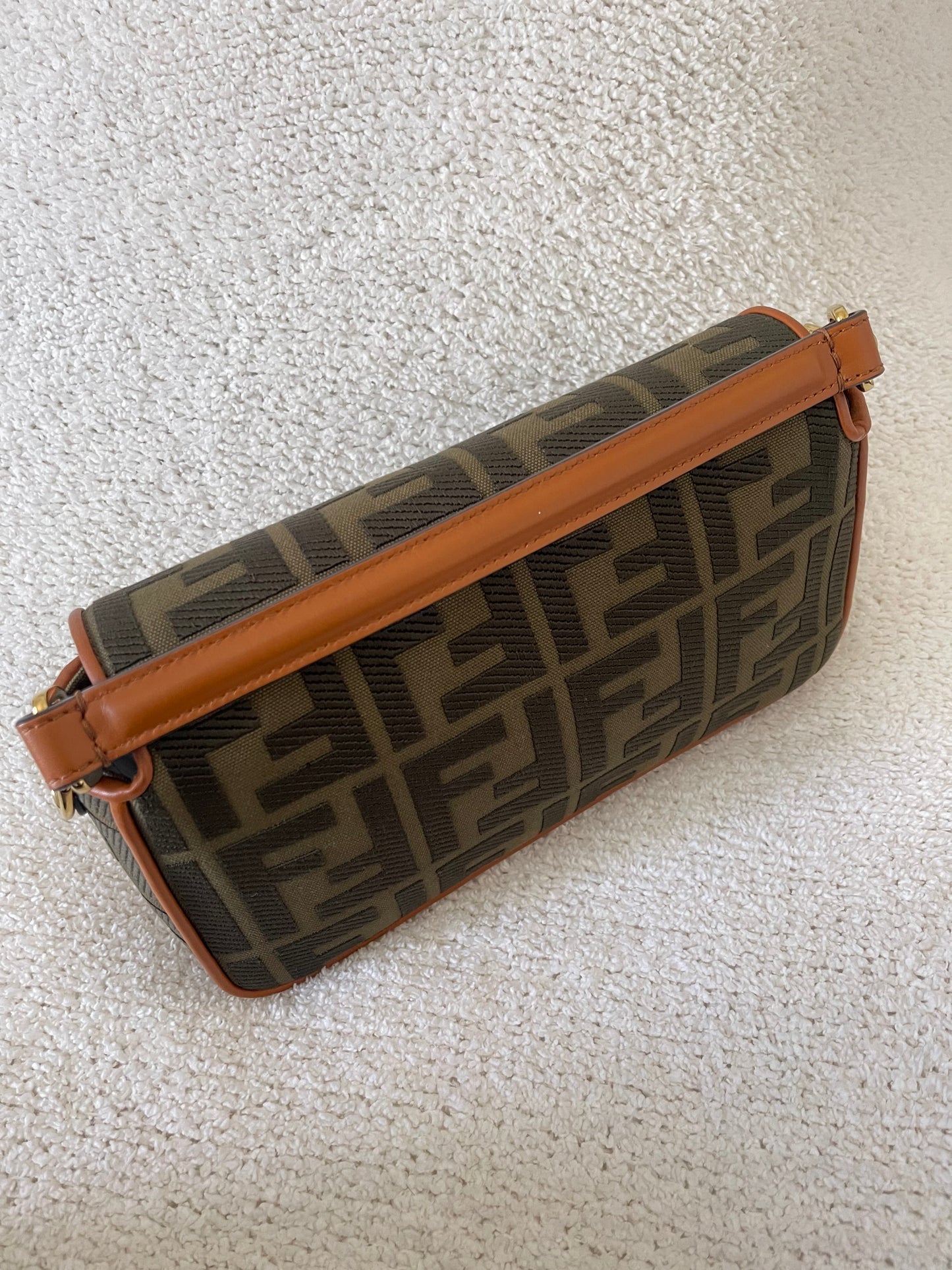 FENDI ZUCCA GREEN BAGUETTE