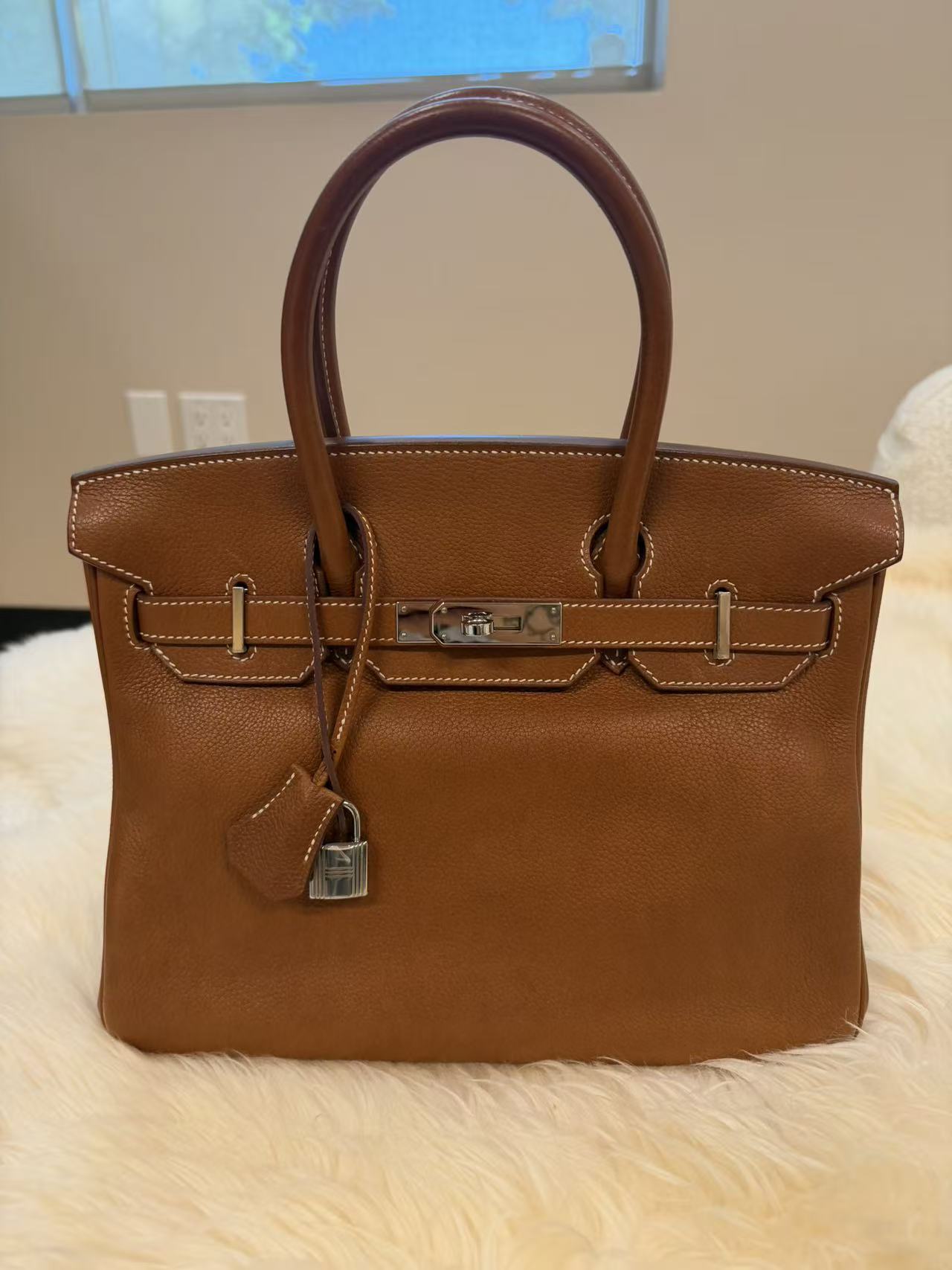 HERMES BIRKIN 30 GOLD C STAMP