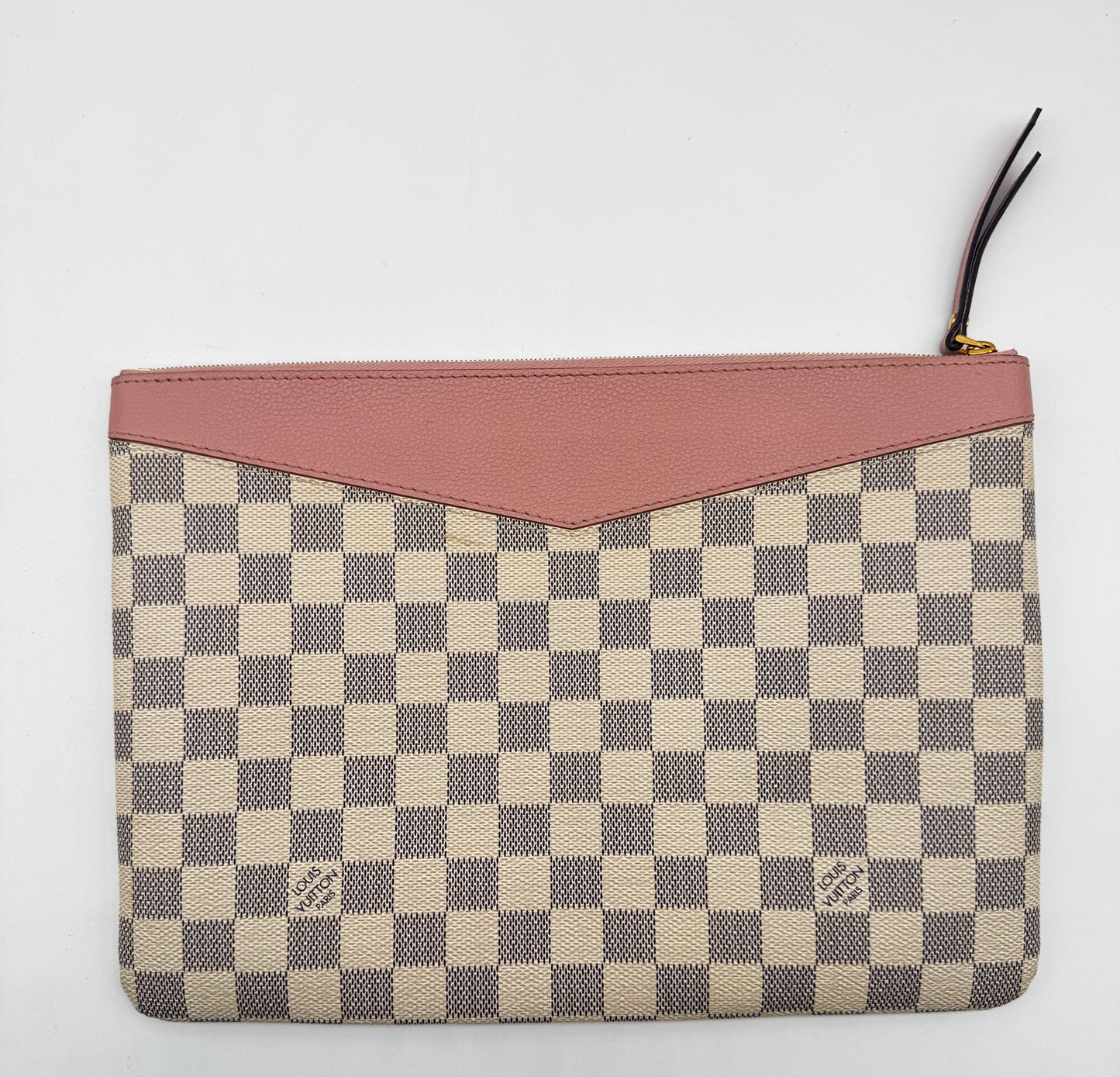 LOUIS VUITTON TOILETRY POUCH AZUR DAMIER PINK INTERIOR
