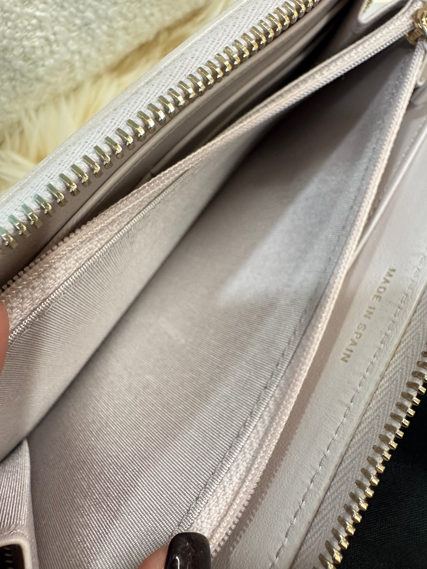 CHANEL LAMBSKIN LILAC GOLD HARDWARE