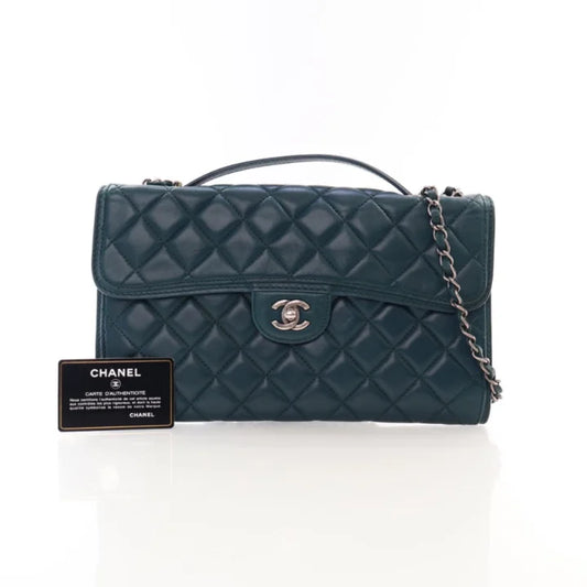 Chanel Medium Green Lambskin Citizen Flap Bag
