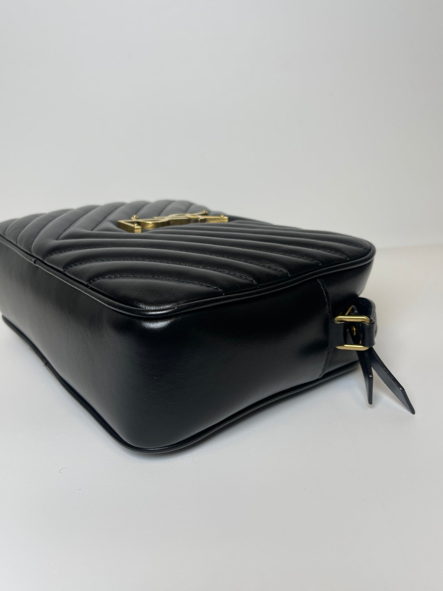 BLACK YSL CAMERA BAG