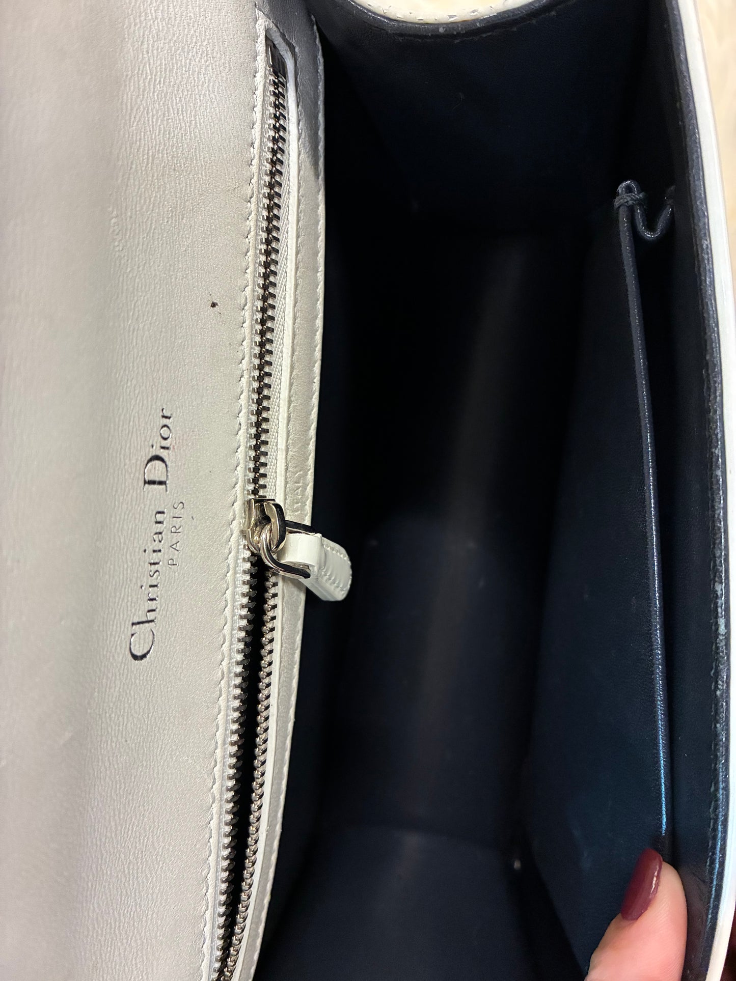 SMALL WHITE DIORAMA BAG