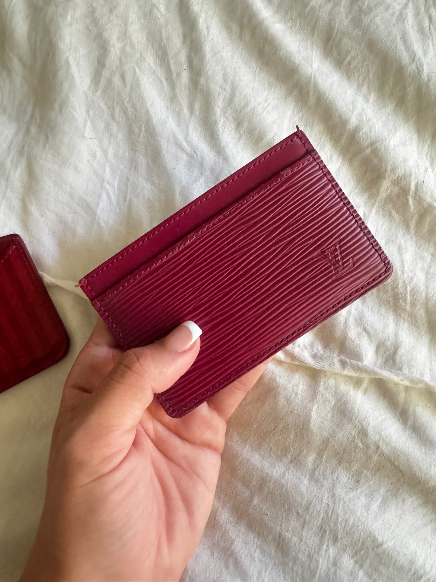 LOUIS VUITTON UNISEX EPI LEATHER CARD HOLDER