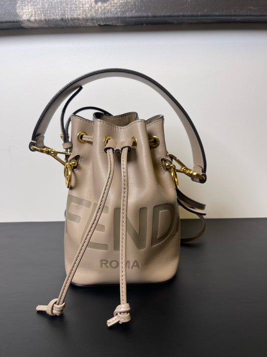 MINI FENDI BUCKET BAG BEIGE