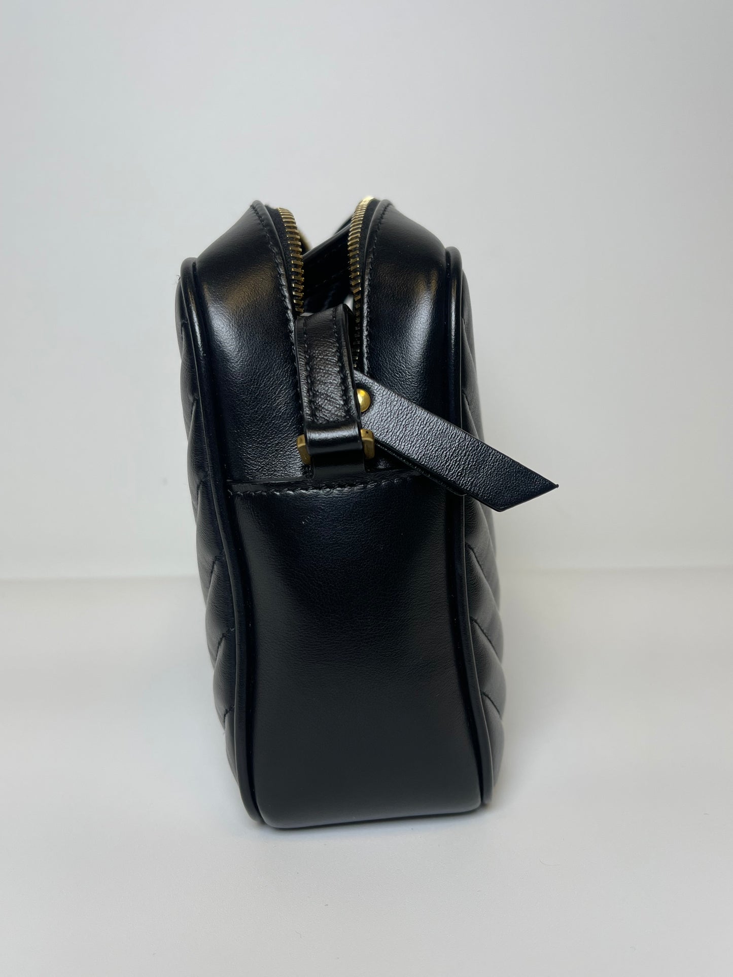 BLACK YSL CAMERA BAG