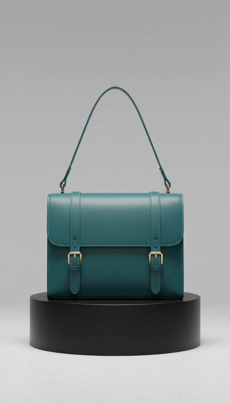 Teal current day satchel vibrant hue