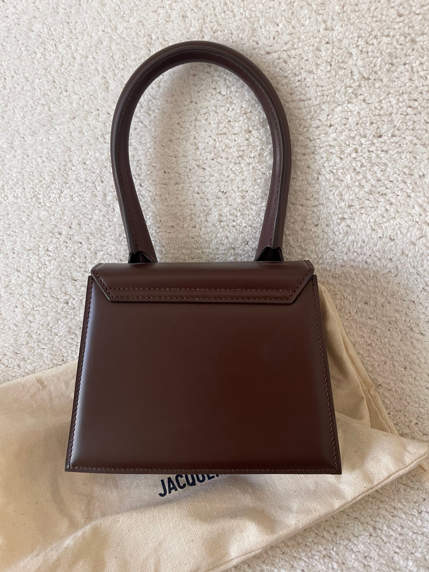 JACQUEMUS BROWN SMALL CROSSBODY
