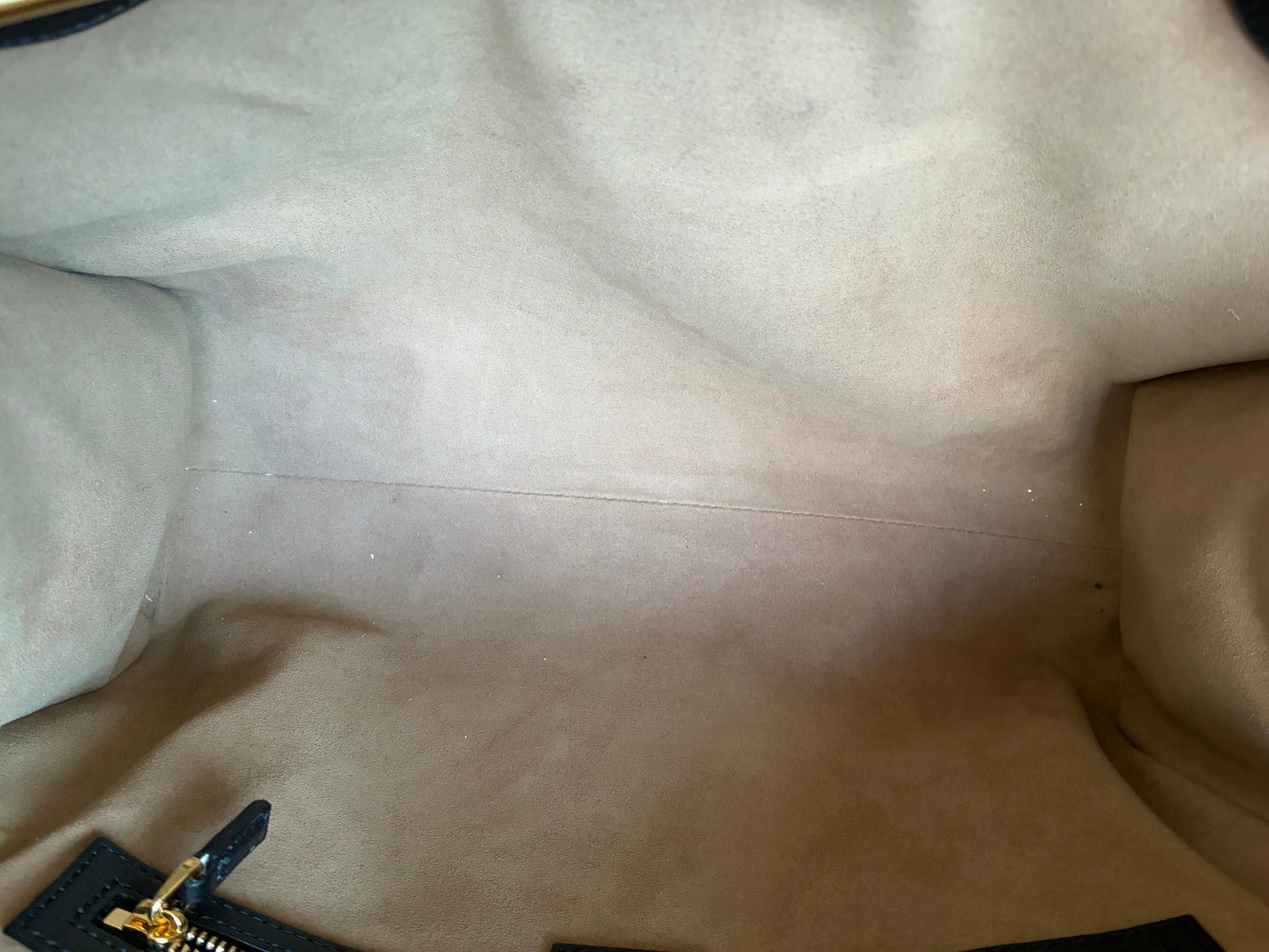 BLACK GUCCI PADLOCK TOTE