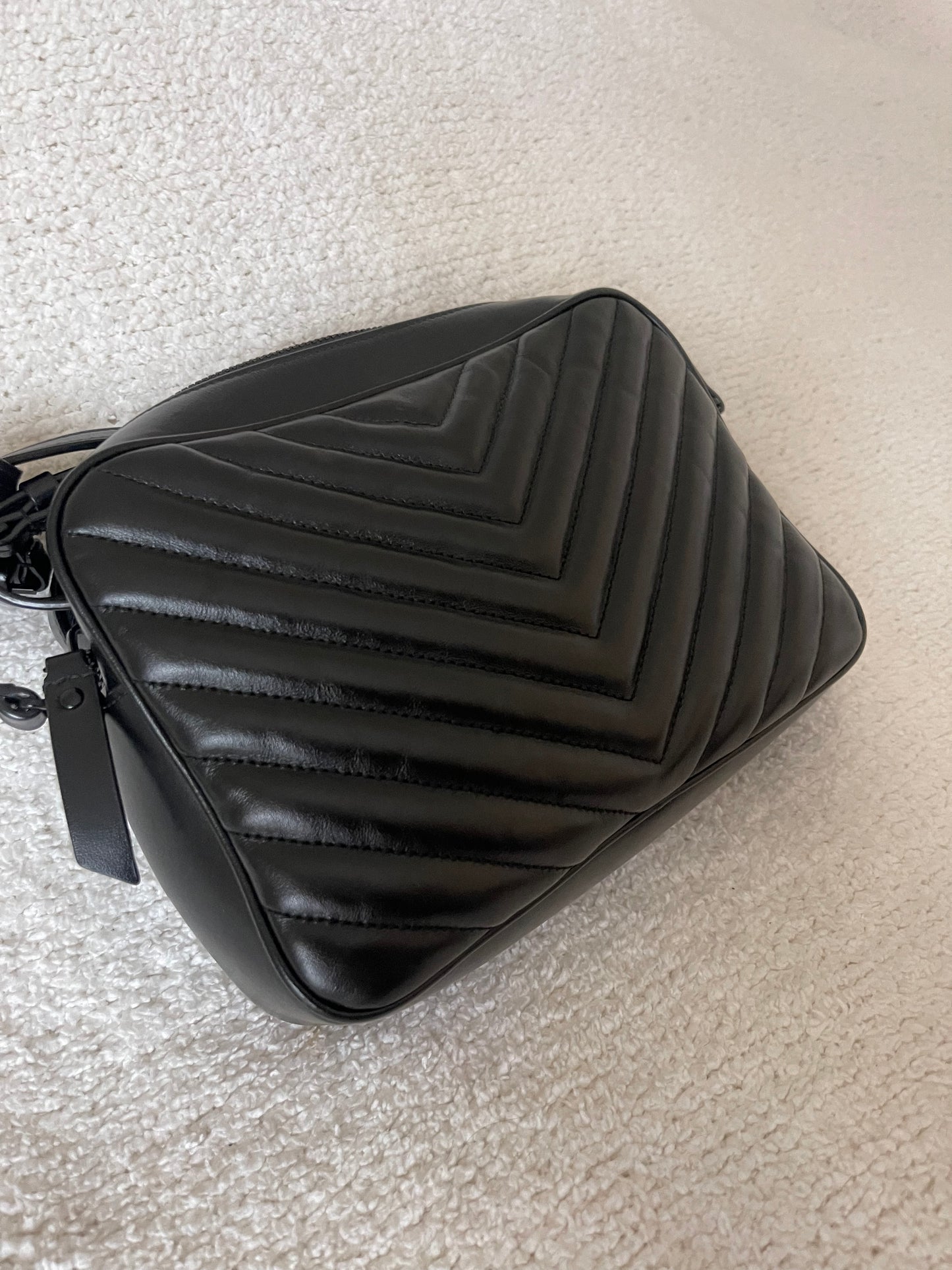 YSL CAMERA BAG BLACK HARDWARE