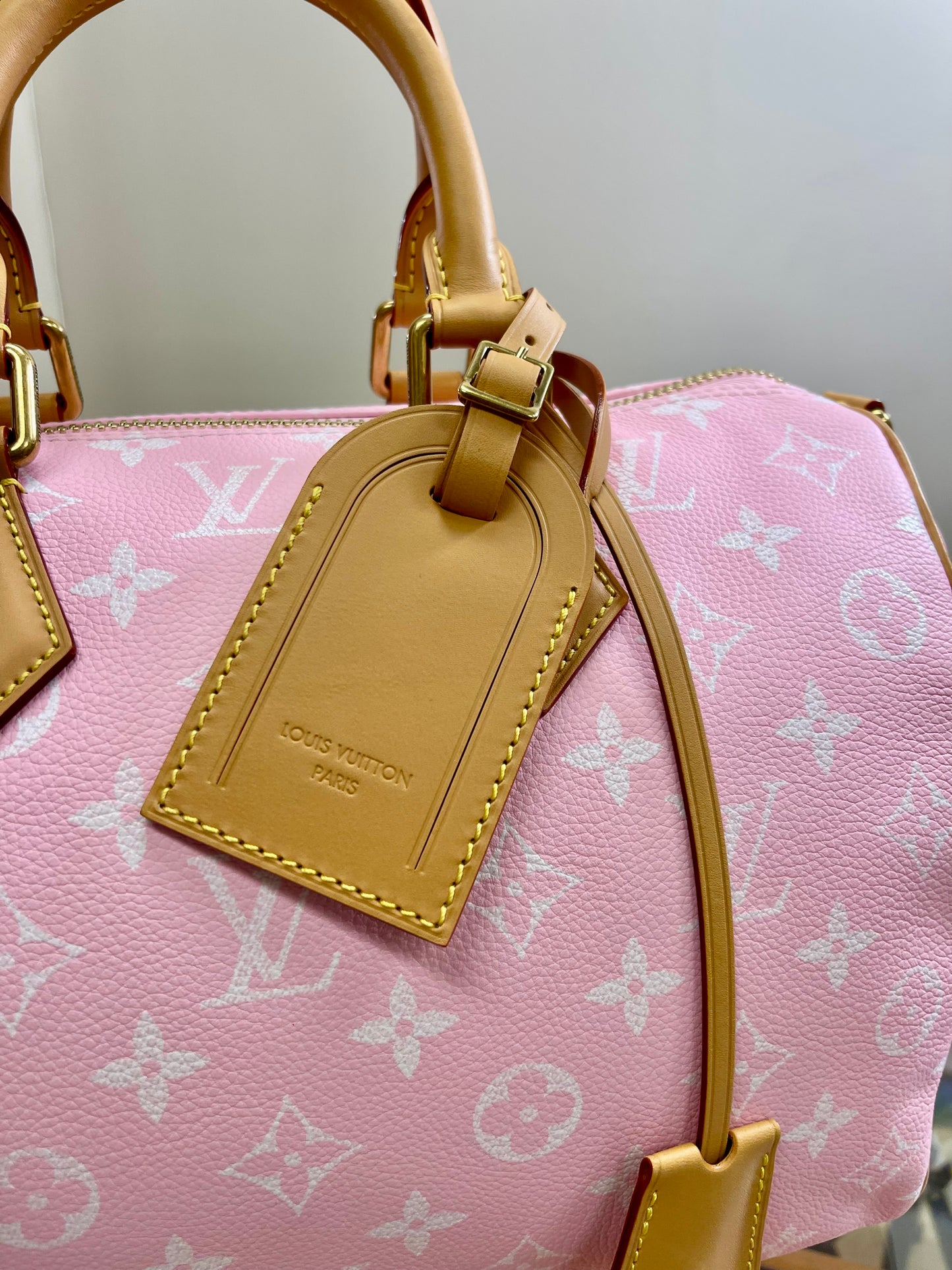 LOUIS VUITTON PINK CALFSKIN SPEEDY P9