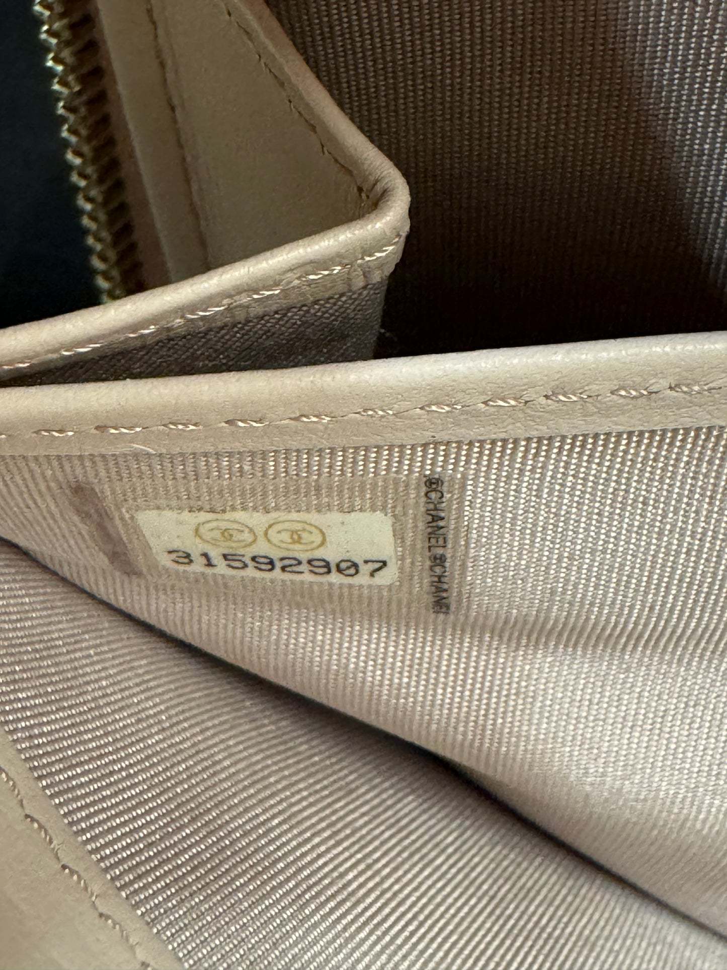 CHANEL LAMBSKIN LILAC GOLD HARDWARE