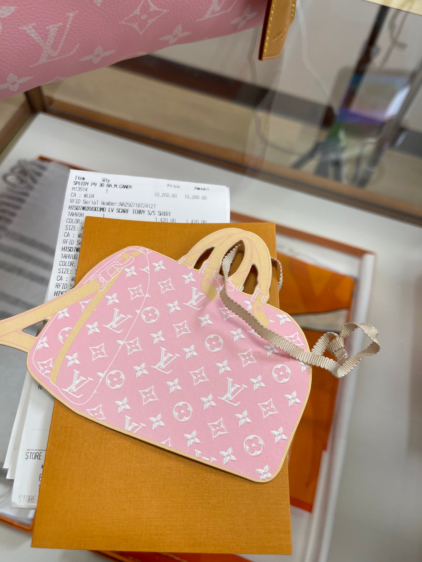 LOUIS VUITTON PINK CALFSKIN SPEEDY P9