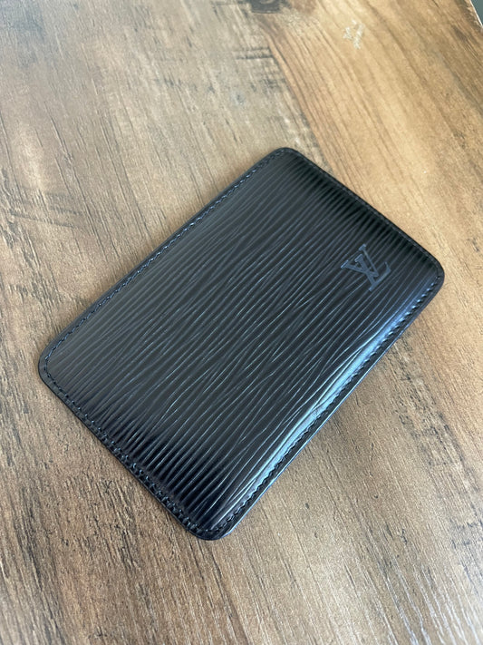 BLACK LOUIS VUITTON EPI CARD HOLDER