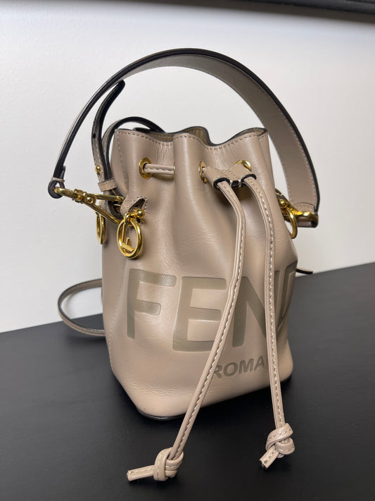 MINI FENDI BUCKET BAG BEIGE