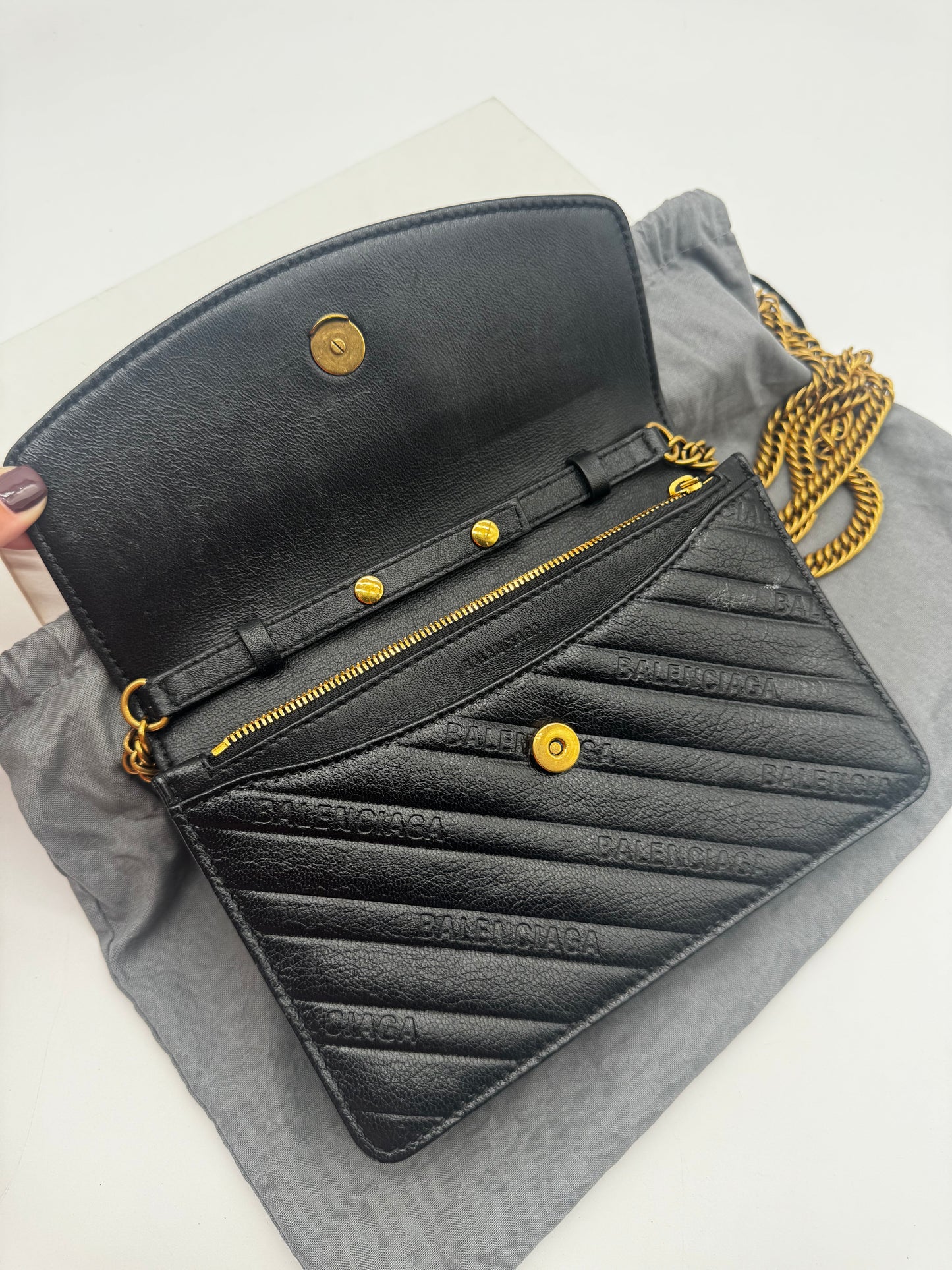 BALENCIAGA CROSSBODY WALLET ON CHAIN