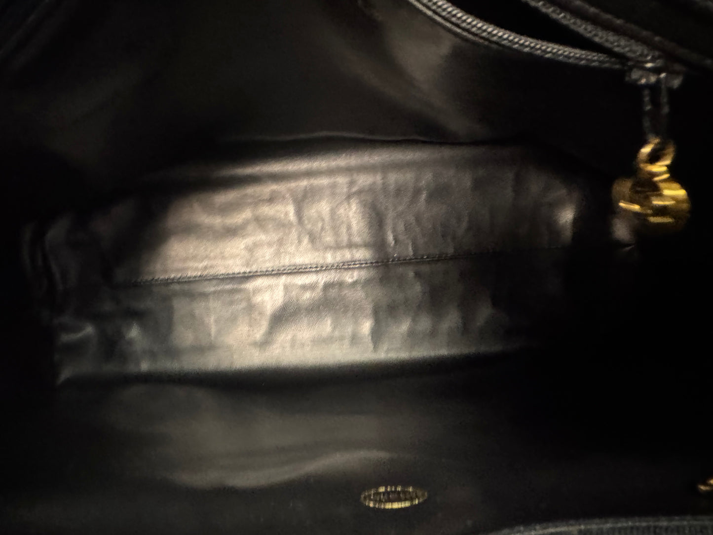 CHANEL CAVIAR BLACK TOTE GOLD HARDWARE