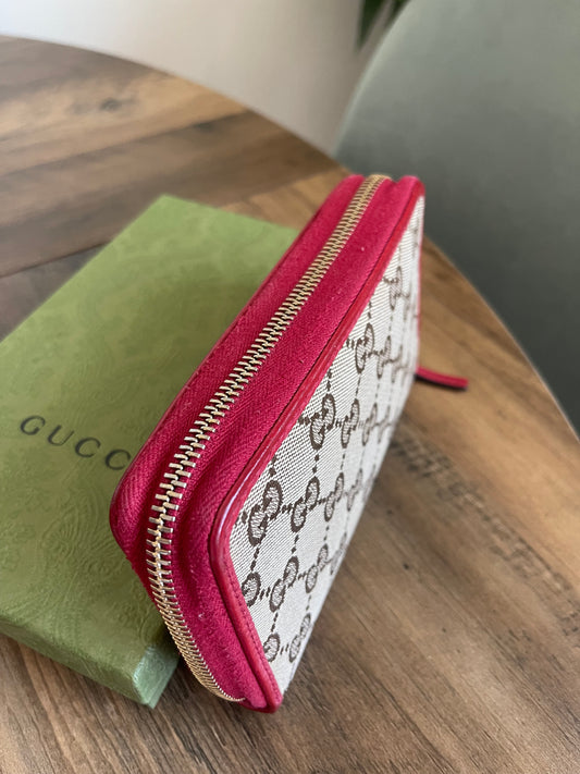 GUCCI ZIPPY WALLET RED