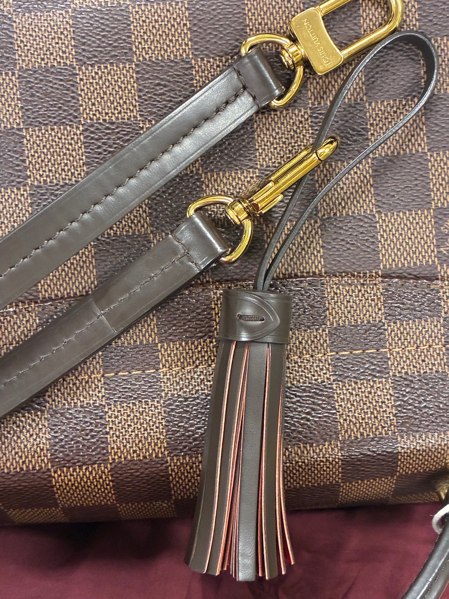 LOUIS VUITTON DAMIER EBENE CROISETTE