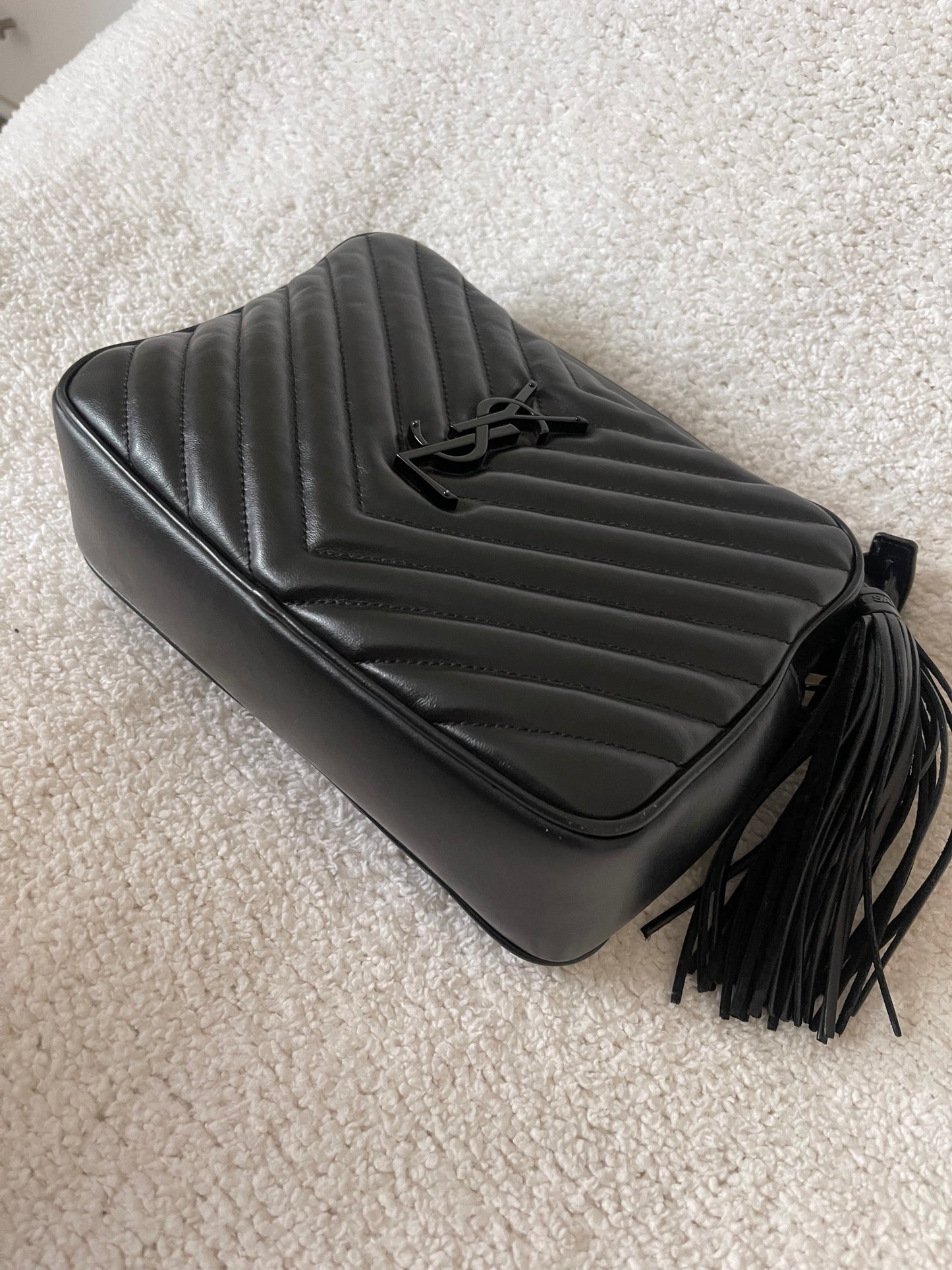 YSL CAMERA BAG BLACK HARDWARE