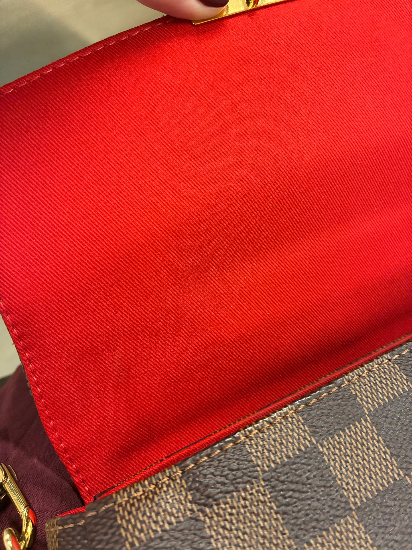 LOUIS VUITTON DAMIER EBENE CROISETTE