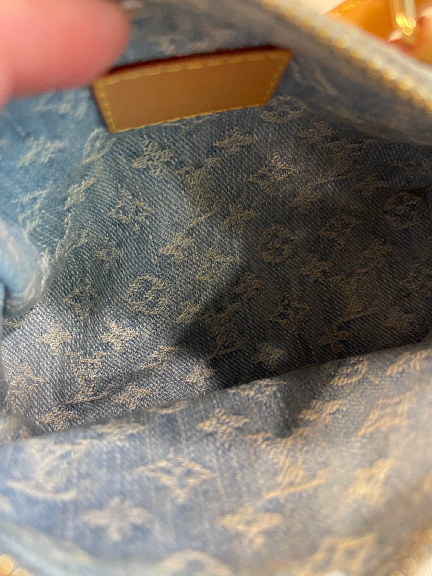 BLUE DENIM LV NANO SPEEDY