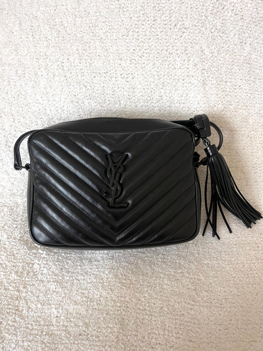 YSL CAMERA BAG BLACK HARDWARE