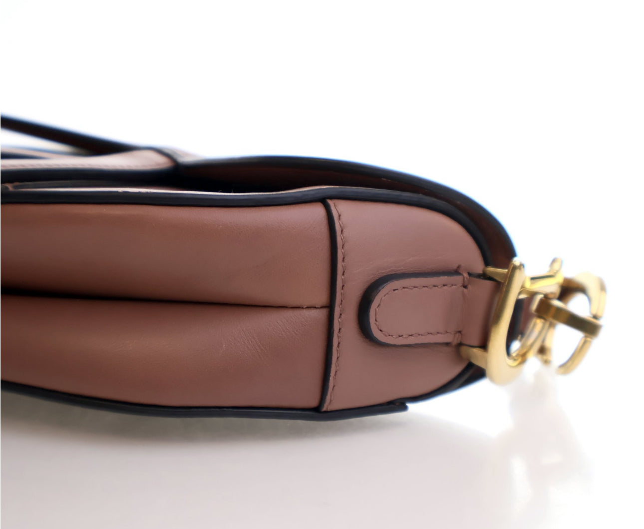 DIOR MINI CALFSKIN SADDLEBAG WITH STRAP